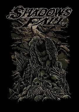 Shadows Fall Vulture and Skulls