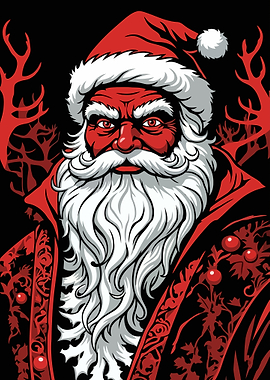 Red Santa Claus Portrait