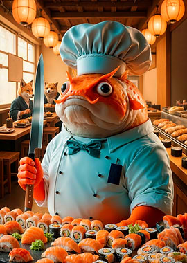 Pufferfish Sushi Chef
