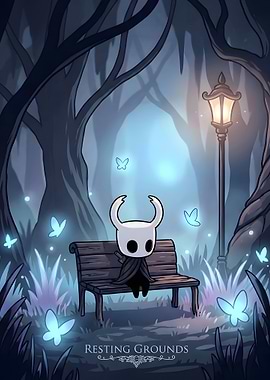 Hollow Knight Resting Grounds Illustration