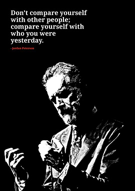 Jordan Peterson Quote Black and White