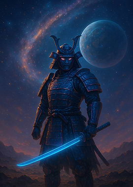 Cyberpunk Samurai in Space