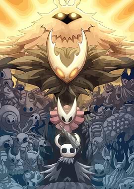Hollow Knight characters illustration