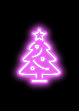 Neon Christmas Tree