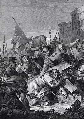 Jesus Carrying the Cross Engraving