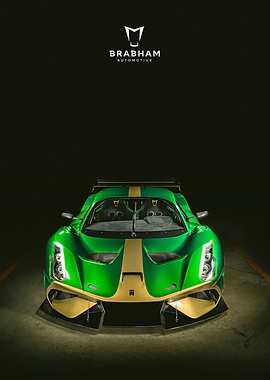 Brabham Automotive BT62 Green and Gold
