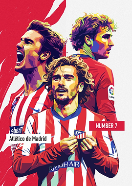 Antoine Griezmann Atlético de Madrid Portrait