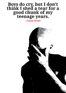 Frank Ocean Quote Portrait