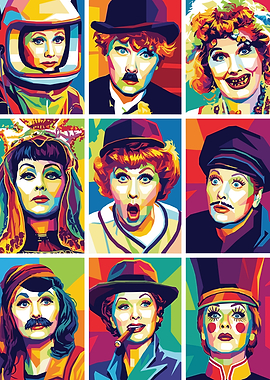 Lucille Ball Pop Art Collage