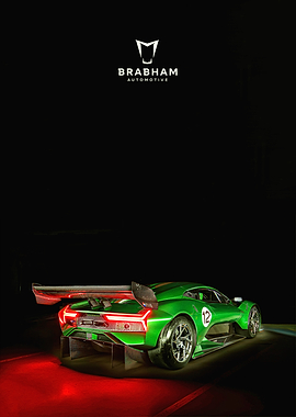 Brabham Automotive Green Race Car