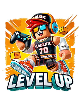 Roblox Level Up Gaming Illustration