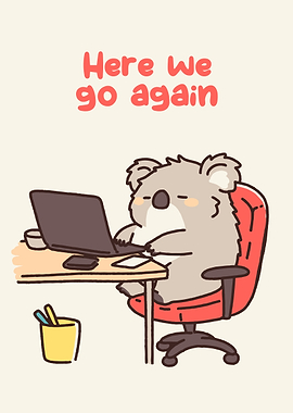 Koala Working From Home Again