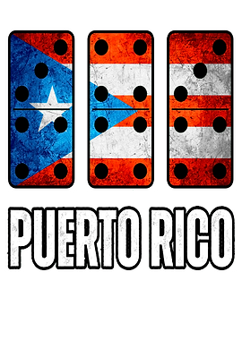 Puerto Rico Flag Dominoes