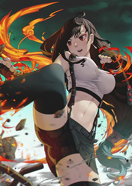 Tifa Lockhart with Buster Sword