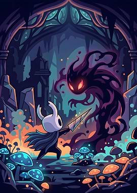 Hollow Knight Battle Scene
