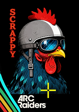 Scrappy Arc Raiders Chicken Illustration