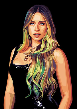 Digital Portrait of Tate McRae