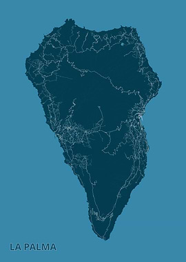 La Palma Island Map