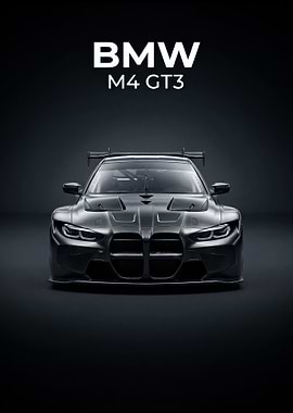 BMW M4 GT3 race poster