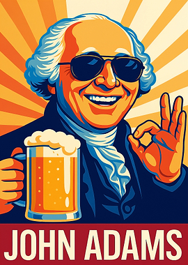 John Adams Beer Poster