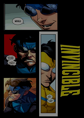 Invincible Comic Panel Collage