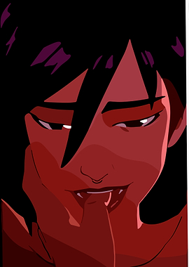 Red-toned Vampire Portrait