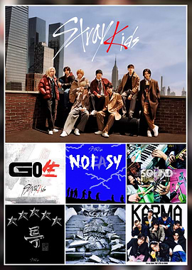 Stray Kids Album Collage