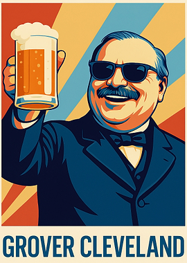 Grover Cleveland Beer Poster