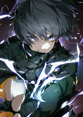 Anime Boy with Electric Powers