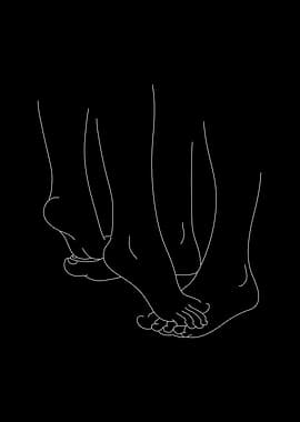 Sexy Couple Feet Art