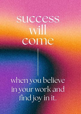 Inspirational Quote on Gradient Background