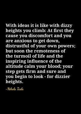 Nikola Tesla Quote on Ideas