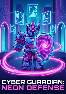 Roblox Cyber Guardian: Neon Defense