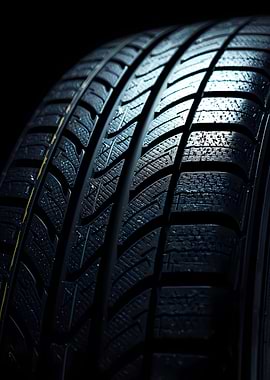 Close-up of a Car Tire