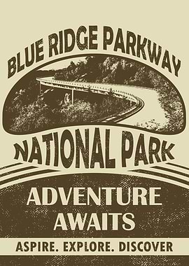 Blue Ridge Parkway National Park Poster