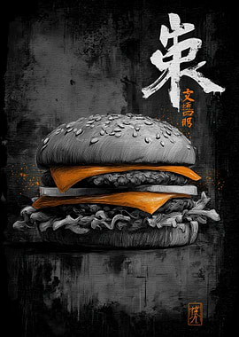 Ukiyo Minimalism Cheeseburger