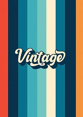 Retro Vintage Striped Design