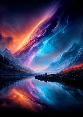 Cosmic Landscape Reflection