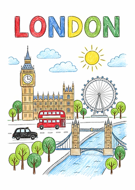 London Cityscape Illustration