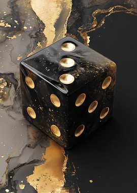Black and Gold Dice