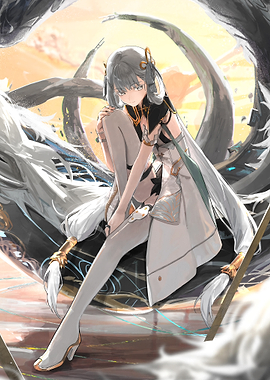 Girl with With Dragon