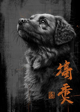 Ukiyo Minimalism Puppy