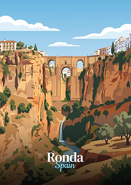 Ronda Travel Poster