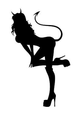 Devil Woman Silhouette