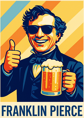 Franklin Pierce Beer Poster