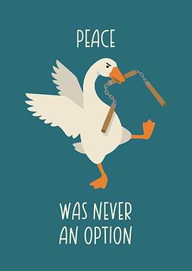 Ninja Goose With Nunchucks