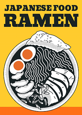 Japanese Ramen Food Illustration