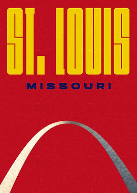 Gateway Arch St. Louis Missouri Travel Poster