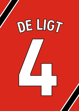 Manchester United | De Ligt Number 4 Jersey