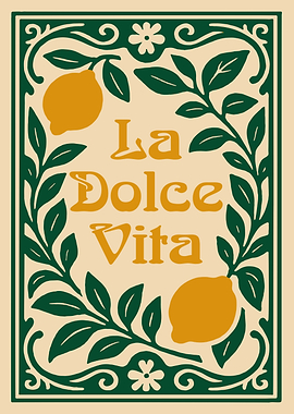 La Dolce Vita Lemon Art